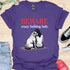 Beware crazy bulldog lady - V2 - Shoulder To Cry On T-Shirt